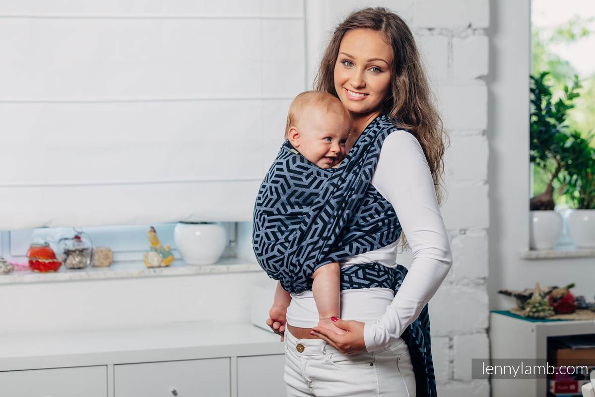Basic Line Baby Sling - KYANITE, Jacquard Weave, 100% cotton, size XL #babywearing