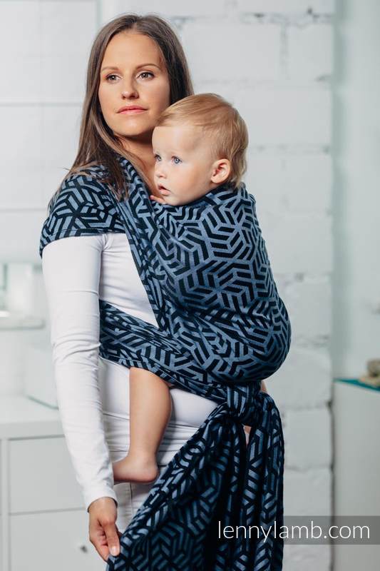 Basic Line Baby Sling - KYANITE, Jacquard Weave, 100% cotton, size XL #babywearing