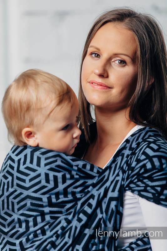 Chusta do noszenia dzieci - KYANIT, splot żakardowy (100% bawełna) - rozmiar XL #babywearing