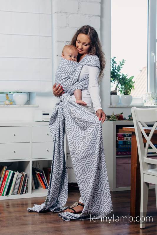 Fular Línea Básica - PEARL, tejido Jacquard, 100% algodón, talla XL (grado B) #babywearing