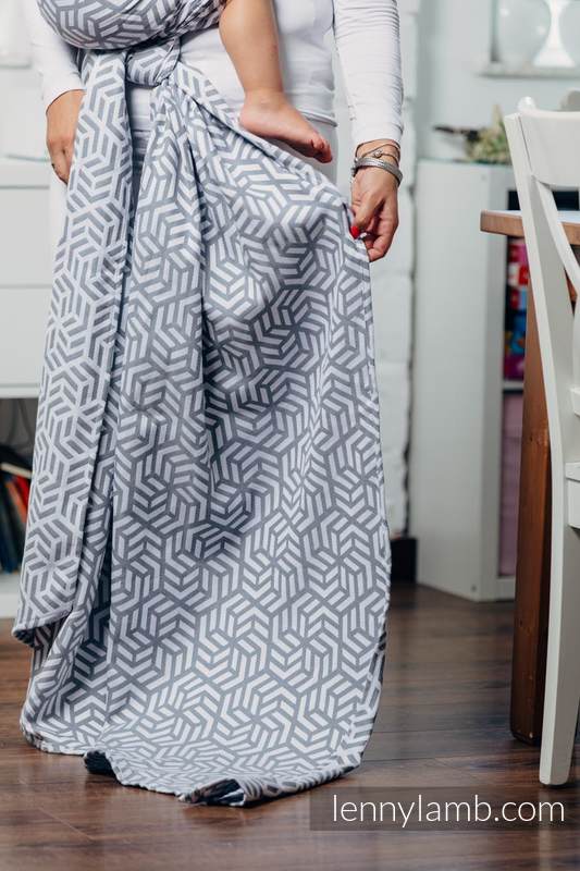 Fular Línea Básica - PEARL, tejido Jacquard, 100% algodón, talla S #babywearing