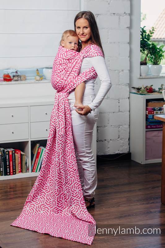 Chusta do noszenia dzieci - TURMALIN, splot żakardowy (100% bawełna) - rozmiar L #babywearing