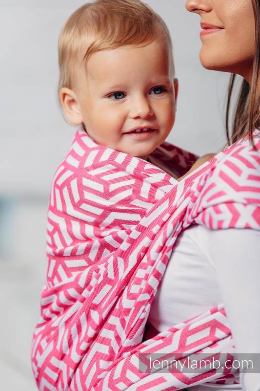 Basic Line Baby Sling - TOURMALINE, Jacquard Weave, 100% cotton, size XS #babywearing