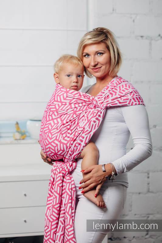 Chusta do noszenia dzieci - TURMALIN, splot żakardowy (100% bawełna) - rozmiar XS (drugi gatunek) #babywearing