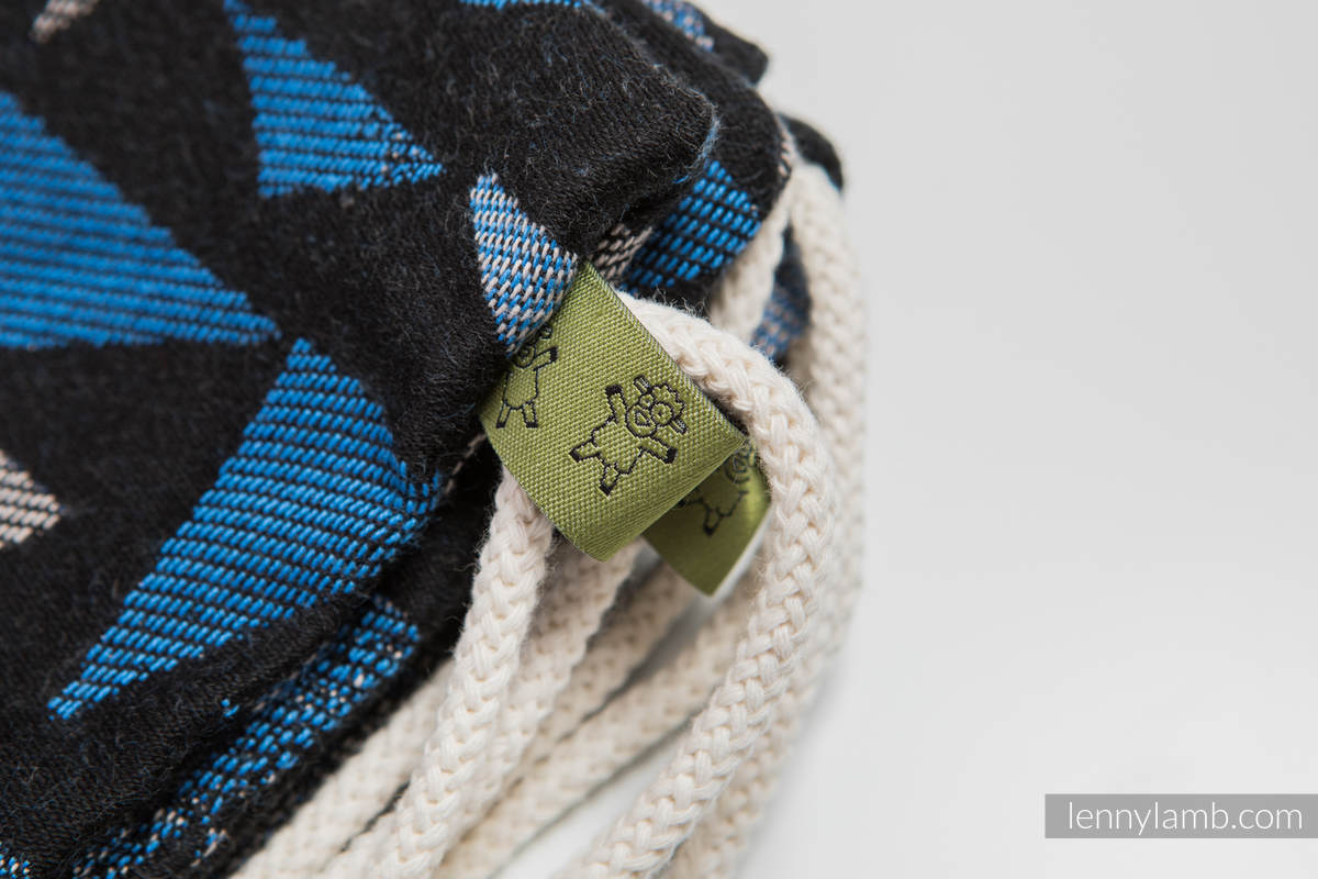 Mochila portaobjetos hecha de tejido de fular (100% algodón) - EAGLES' STONES - talla estándar 32cmx43cm #babywearing