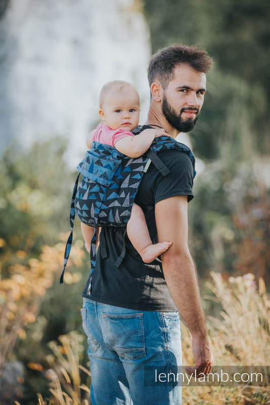 Lenny Buckle Onbuhimo baby carrier, toddler size, jacquard weave (100% cotton) - EAGLES' STONES #babywearing