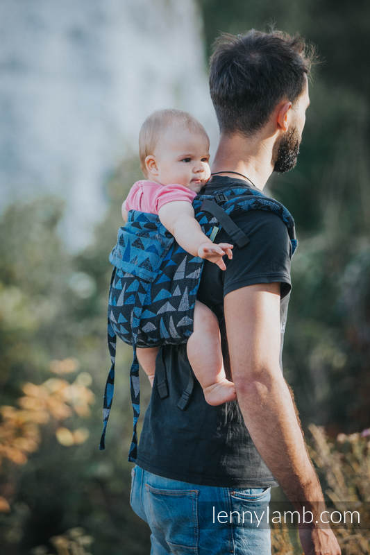 Lenny Buckle Onbuhimo baby carrier, standard size, jacquard weave (100% cotton) - EAGLES' STONES #babywearing