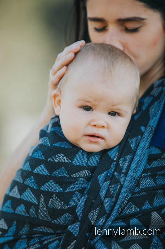 Fular, tejido jacquard (100% algodón) - EAGLES' STONES - talla S #babywearing