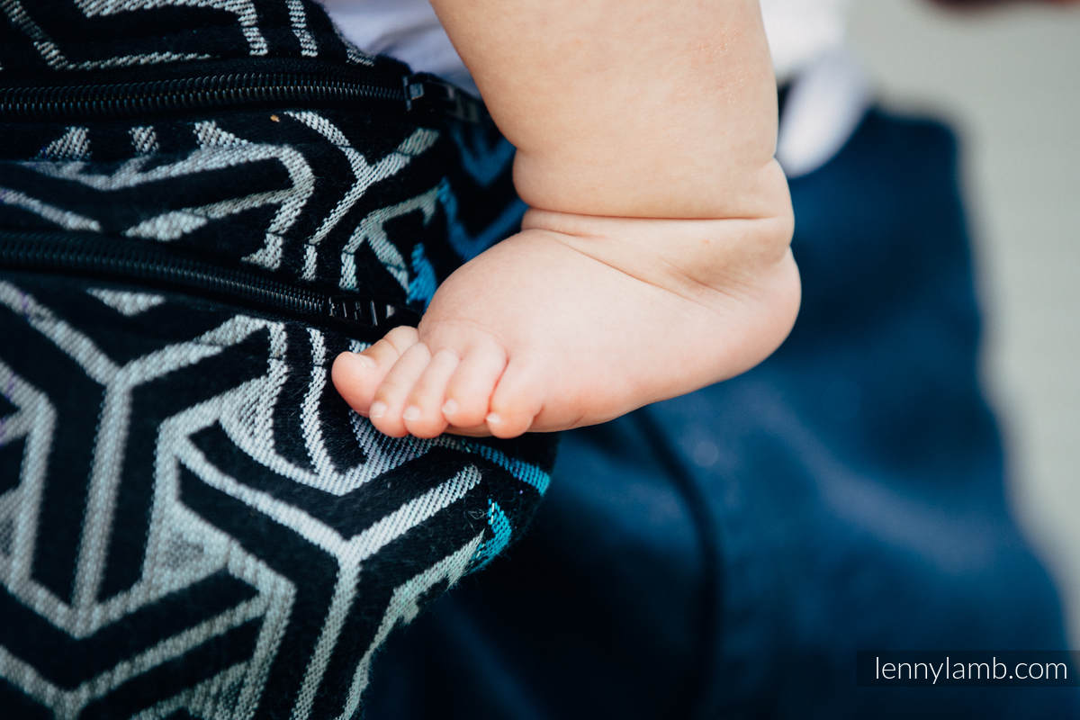Saszetka z tkaniny chustowej, rozmiar large (100% bawełna) - TRINITY KOSMOS #babywearing