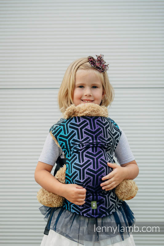 Mochila portamuñecos hecha de tejido, 100% algodón - TRINITY COSMOS (grado B) #babywearing