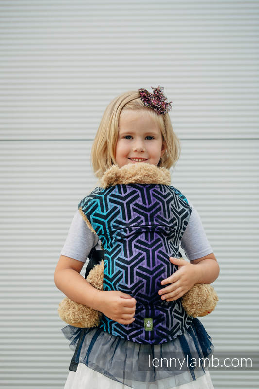 Mochila portamuñecos hecha de tejido, 100% algodón - TRINITY COSMOS #babywearing