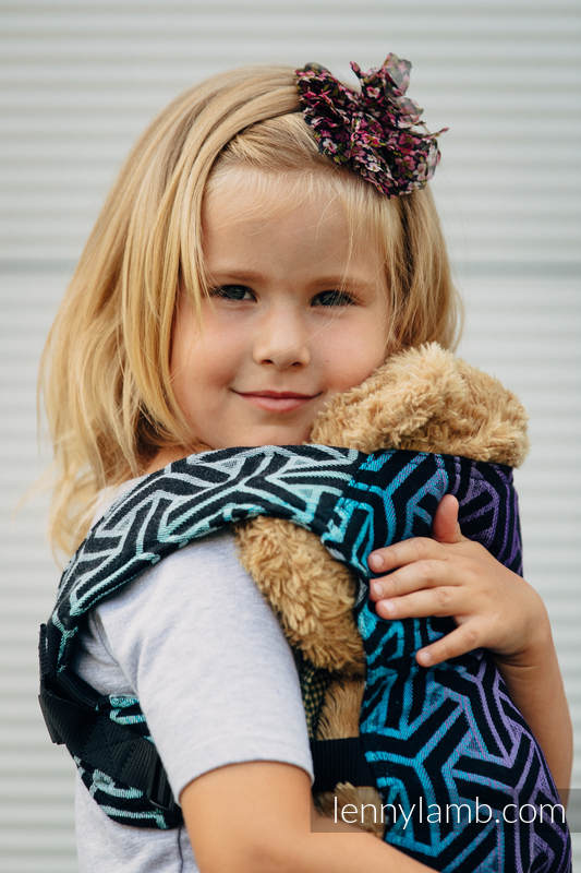 Mochila portamuñecos hecha de tejido, 100% algodón - TRINITY COSMOS #babywearing