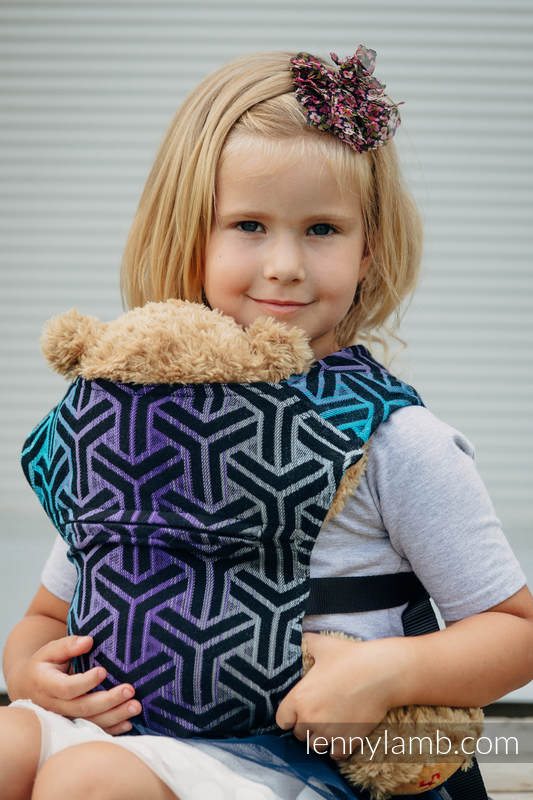 Porte-bébé pour poupée fait de tissu tissé, 100 % coton - TRINITY COSMOS #babywearing