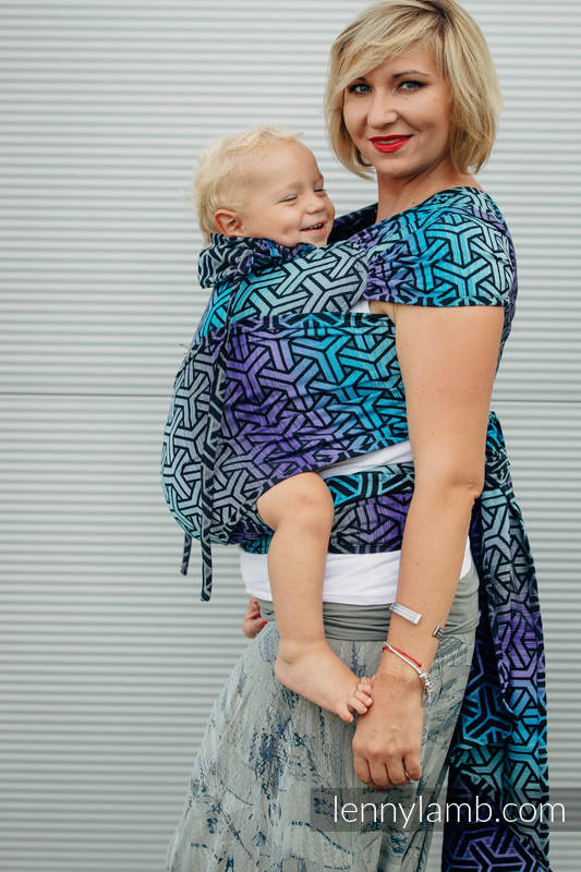 WRAP-TAI portabebé Toddler con capucha/ jacquard sarga/100% algodón/ TRINITY COSMOS #babywearing