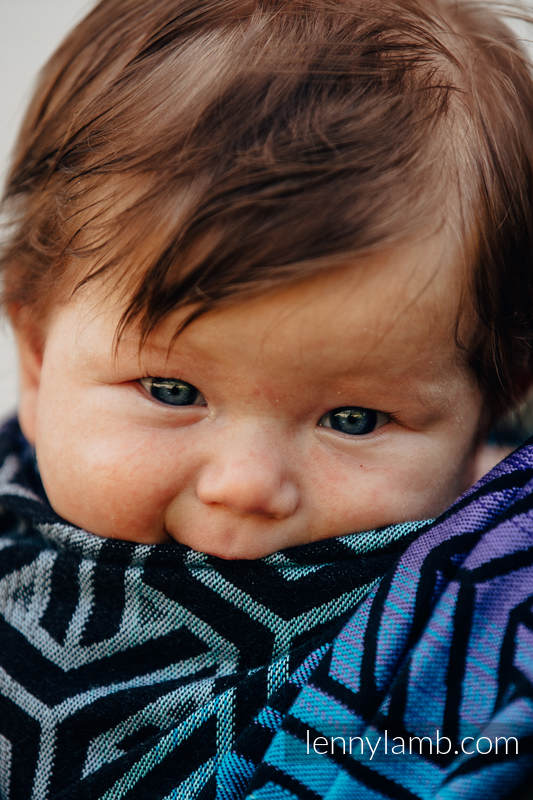 Baby Wrap, Jacquard Weave (100% cotton) - TRINITY COSMOS - size L #babywearing