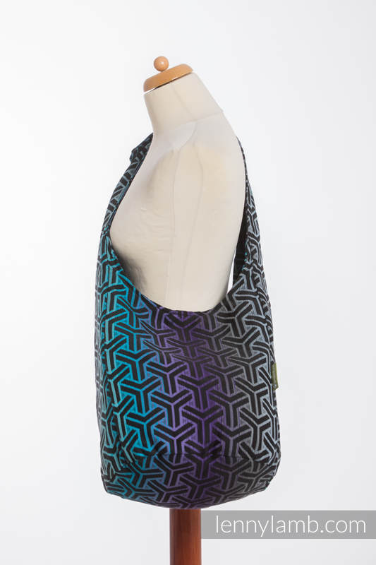 Bolso Hobo hecho de tejido de fular, 100% algodón - TRINITY COSMOS #babywearing