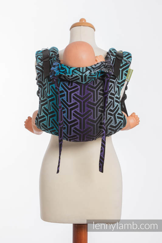 Nosidło Klamrowe ONBUHIMO z tkaniny żakardowej (100% bawełna), rozmiar Standard - TRINITY KOSMOS #babywearing