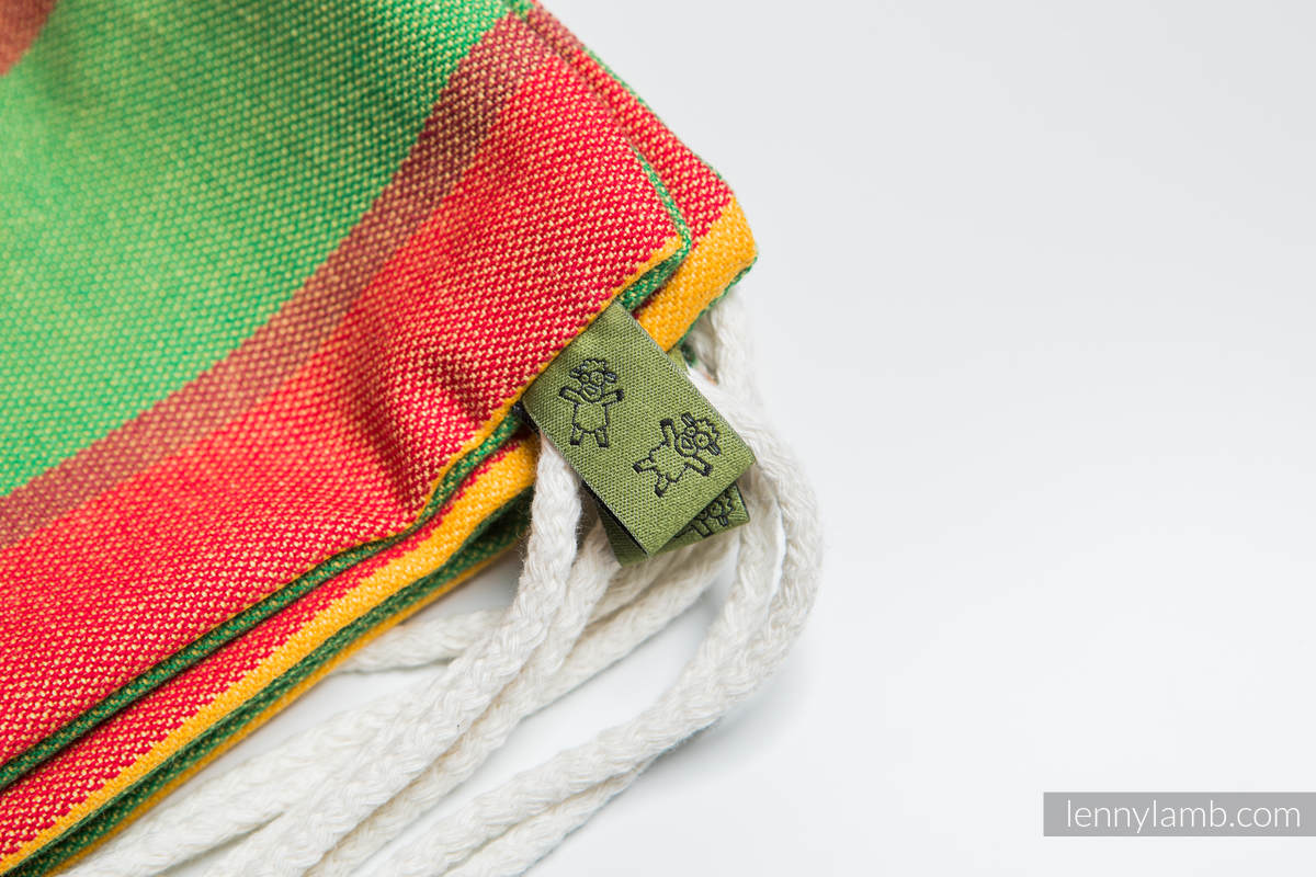 Mochila portaobjetos hecha de tejido de fular (100% algodón) - SUMMER - talla estándar 32cmx43cm #babywearing
