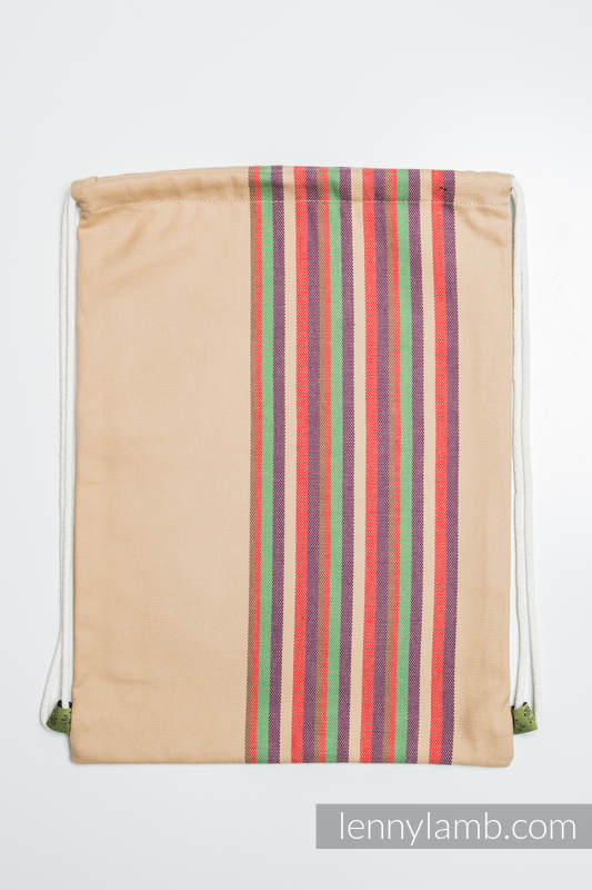 Mochila portaobjetos hecha de tejido de fular (100% algodón) - SAND VALLEY - talla estándar 32cmx43cm #babywearing