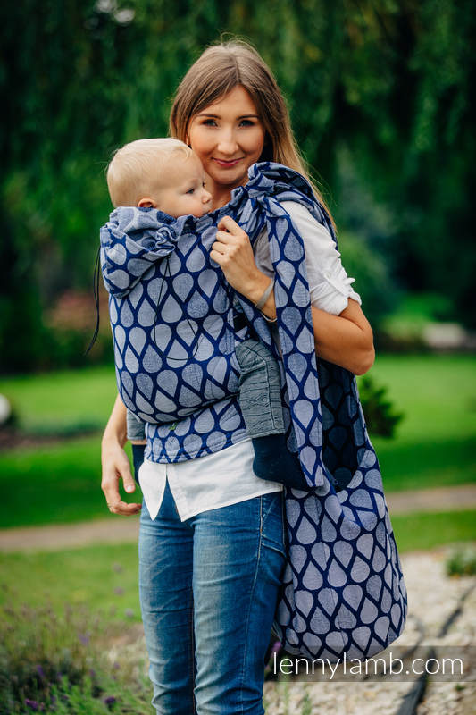 Torba Hobo z materiału chustowego, (100% bawełna) - RADOSNY CZAS RAZEM #babywearing