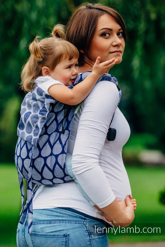 Nosidło Klamrowe ONBUHIMO z tkaniny żakardowej (100% bawełna), rozmiar Toddler - RADOSNY CZAS RAZEM #babywearing