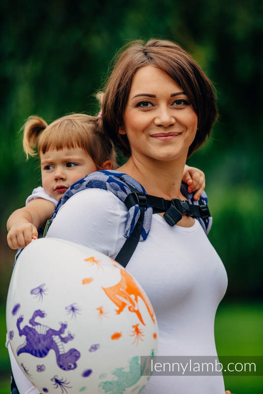 Nosidło Klamrowe ONBUHIMO z tkaniny żakardowej (100% bawełna), rozmiar Toddler - RADOSNY CZAS RAZEM #babywearing