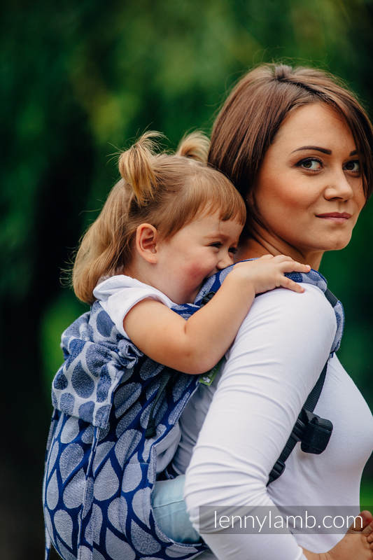 Lenny Buckle Onbuhimo baby carrier, toddler size, jacquard weave (100% cotton) - JOYFUL TIME TOGETHER #babywearing