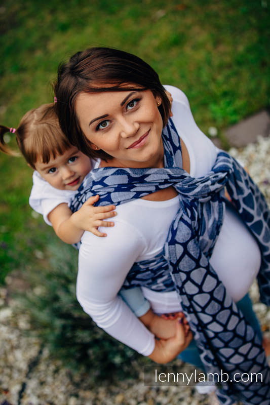 Żakardowa chusta do noszenia dzieci, bawełna - RADOSNY CZAS RAZEM - rozmiar XL #babywearing