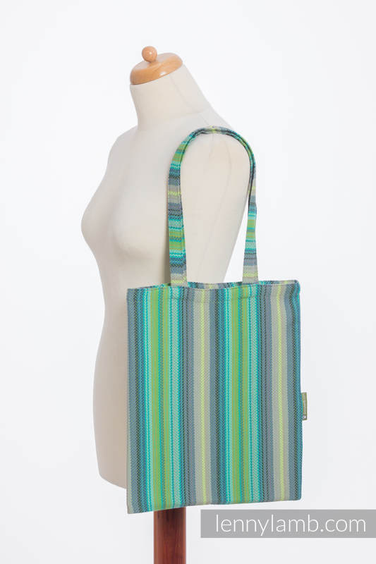 Shopping bag made of wrap fabric (100% cotton) - LITTLE HERRINGBONE AMAZONIA #babywearing