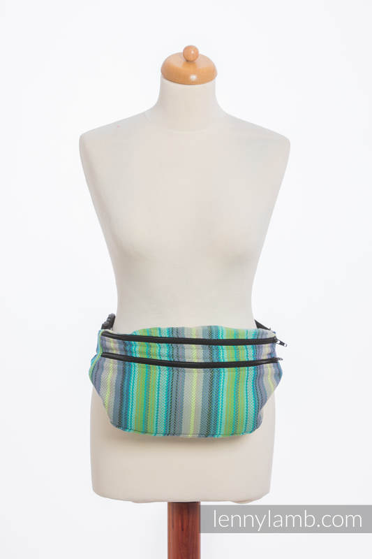 Waist Bag made of woven fabric, size large (100% cotton) - LITTLE HERRINGBONE AMAZONIA #babywearing