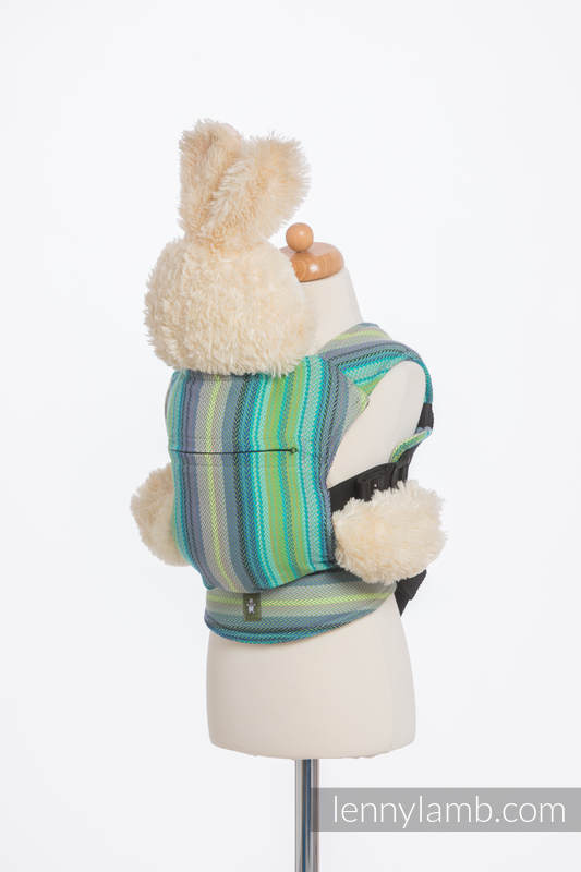 Doll Carrier made of woven fabric (100% cotton) - LITTLE HERRINGBONE AMAZONIA #babywearing