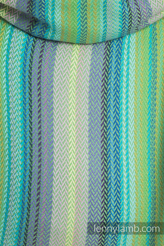 Lenny Buckle Onbuhimo baby carrier, standard size, herringbone weave (100% cotton) - LITTLE HERRINGBONE AMAZONIA (grade B) #babywearing