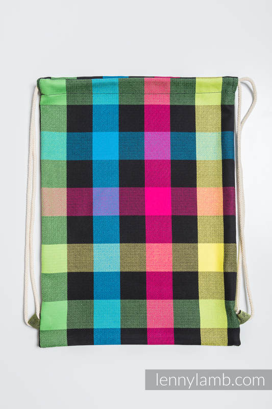 Sackpack made of wrap fabric (100% cotton) - DIAMOND PLAID- standard size 32cmx43cm #babywearing