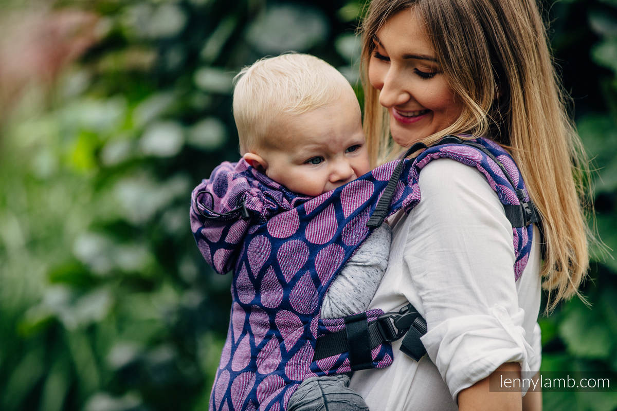 Ergonomic Carrier, Baby Size, jacquard weave 100% cotton - JOYFUL TIME WITH YOU - Second Generation #babywearing