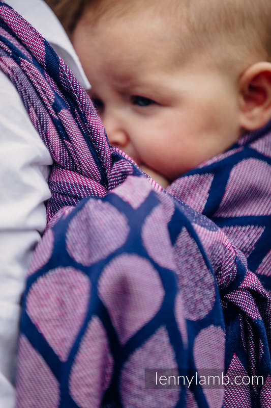 Żakardowa chusta do noszenia dzieci, bawełna - RADOSNY CZAS Z TOBĄ - rozmiar M #babywearing