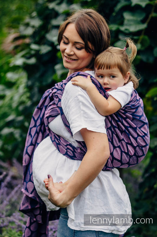 Żakardowa chusta do noszenia dzieci, bawełna - RADOSNY CZAS Z TOBĄ - rozmiar M (drugi gatunek) #babywearing