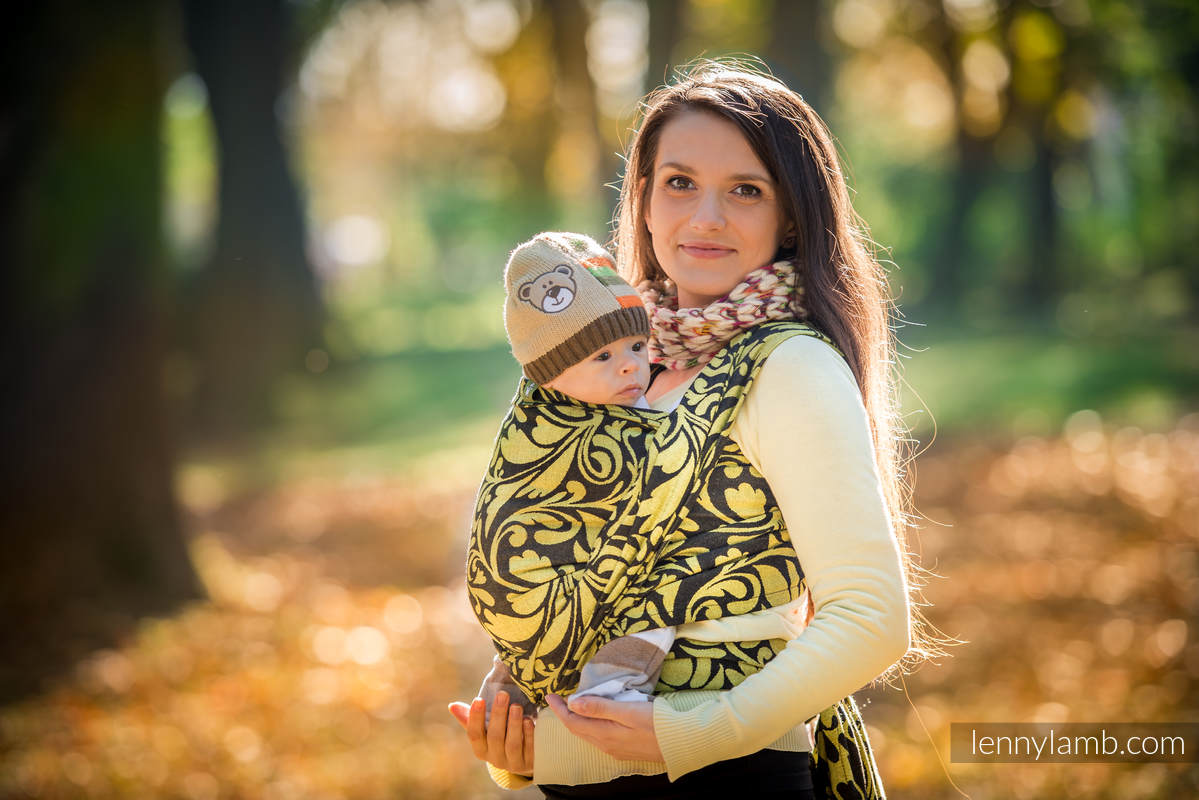 :WVJ_L_TWSTD_LVS_BLCK_YLLW #babywearing