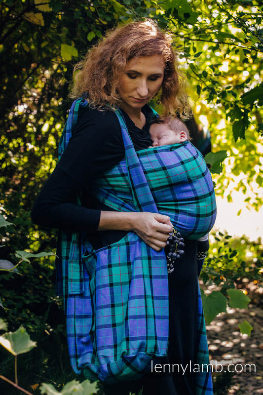 Hobo Bag made of woven fabric, 100% cotton - COUNTRYSIDE PLAID #babywearing