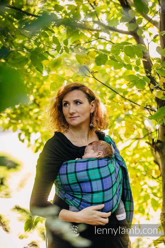 Ring Sling - 100% Cotton - Twill Weave, with gathered shoulder - COUNTRYSIDE PLAID (grade B) #babywearing