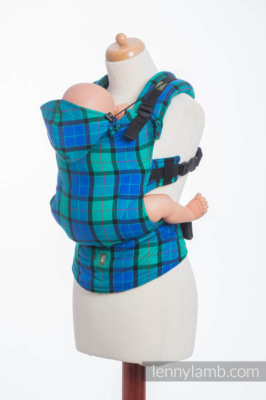 Ergonomic Carrier, Baby Size, twill weave 100% cotton - COUNTRYSIDE PLAID - Second Generation. #babywearing