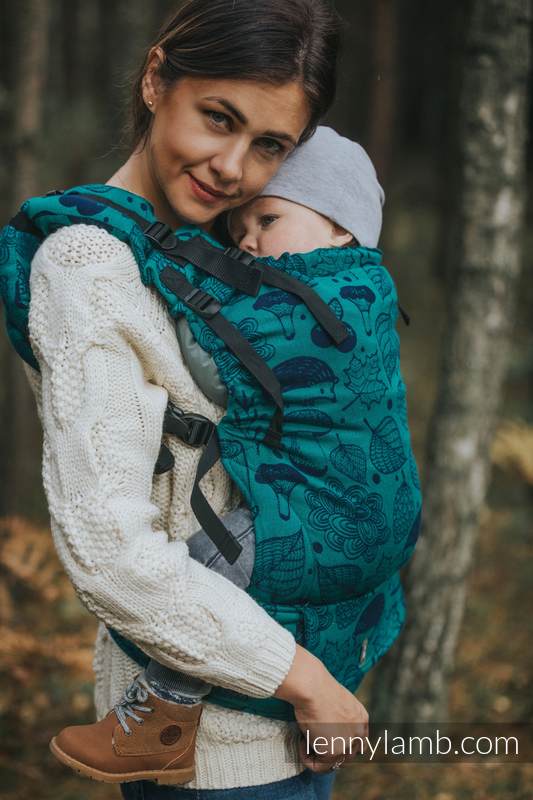 LennyUp Carrier, Standard Size, jacquard weave 100% cotton - UNDER THE LEAVES #babywearing