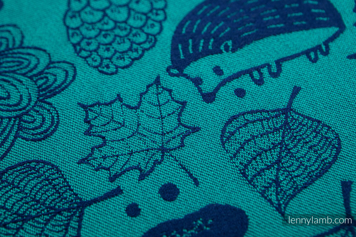 Baby Wrap, Jacquard Weave (100% cotton) - UNDER THE LEAVES - size XS #babywearing