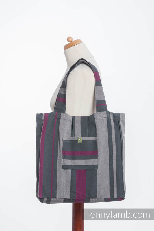 Shoulder bag made of wrap fabric (100% cotton) - SMOKY - FUCHSIA - standard size 37cmx37cm #babywearing