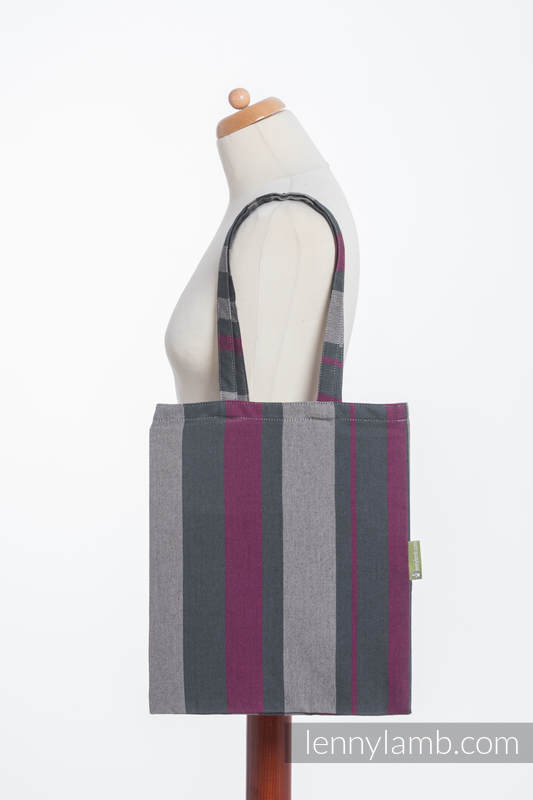 Shopping bag made of wrap fabric (100% cotton) - SMOKY - FUCHSIA  #babywearing
