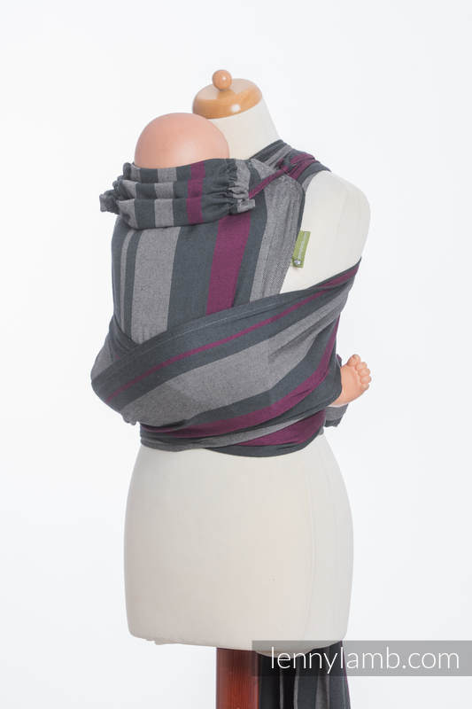 WRAP-TAI carrier Toddler, broken-twill weave - 100% cotton - with hood, SMOKY - FUCHSIA  #babywearing