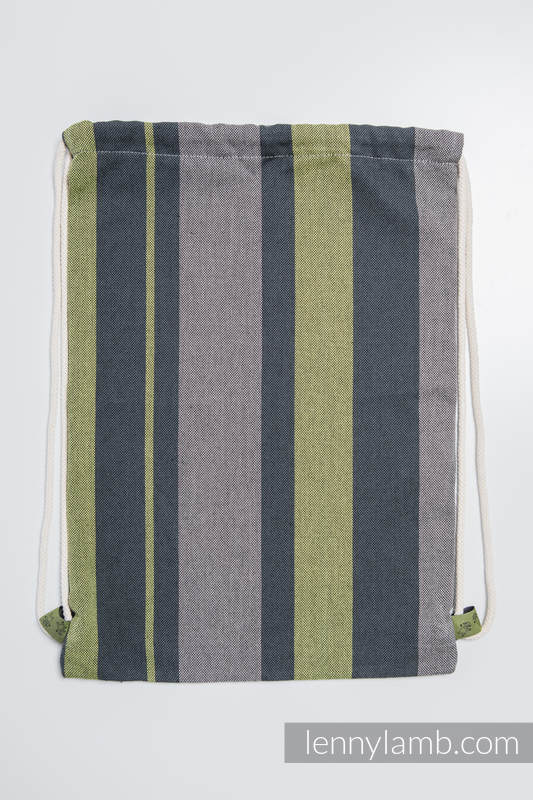 Sackpack made of wrap fabric (100% cotton) - SMOKY - LIME - standard size 32cmx43cm #babywearing