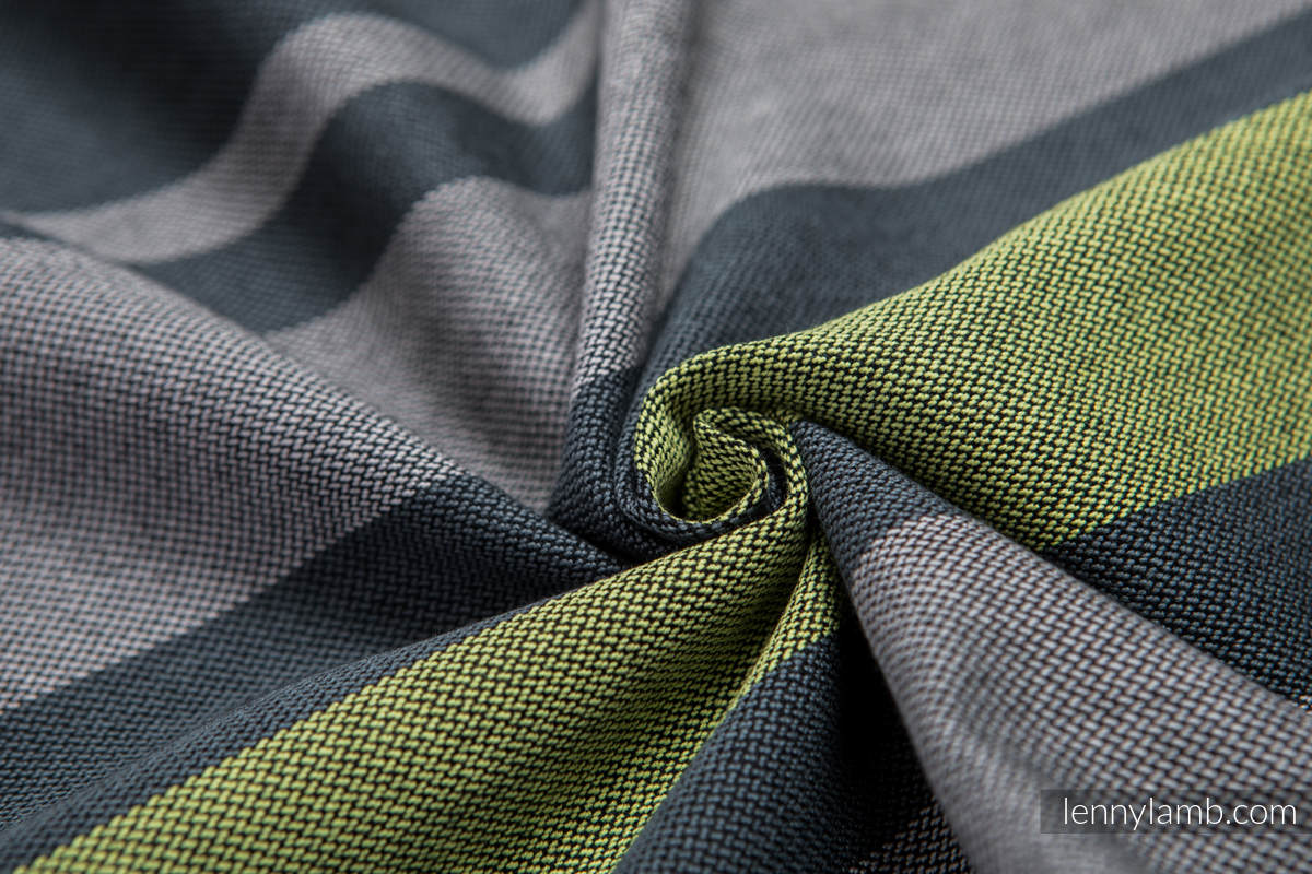 Baby Sling, Broken Twill Weave, 100% cotton,  SMOKY - LIME - size L #babywearing