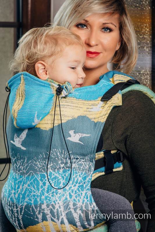 Ergonomic Carrier, Baby Size, jacquard weave 100% cotton - WANDER - Second Generation #babywearing