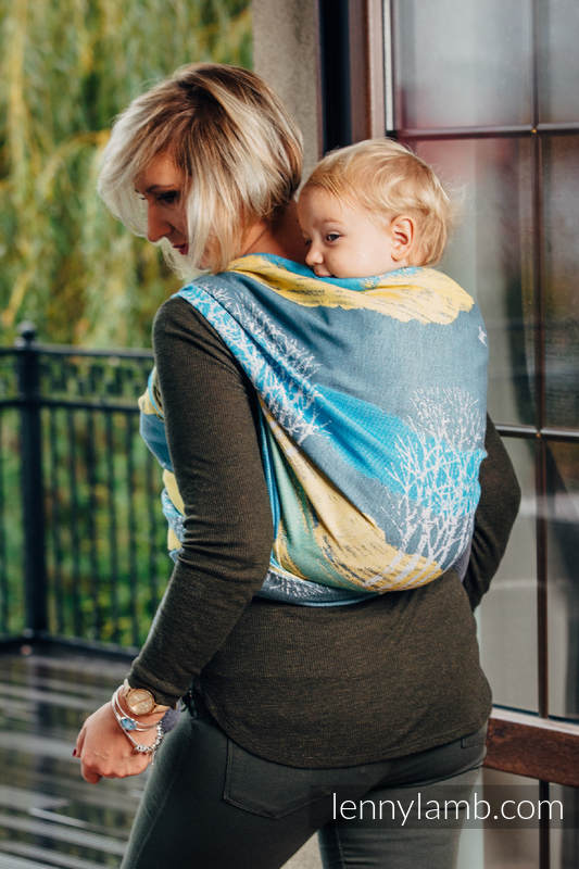 Żakardowa chusta do noszenia dzieci, bawełna - WĘDRÓWKA - rozmiar L #babywearing