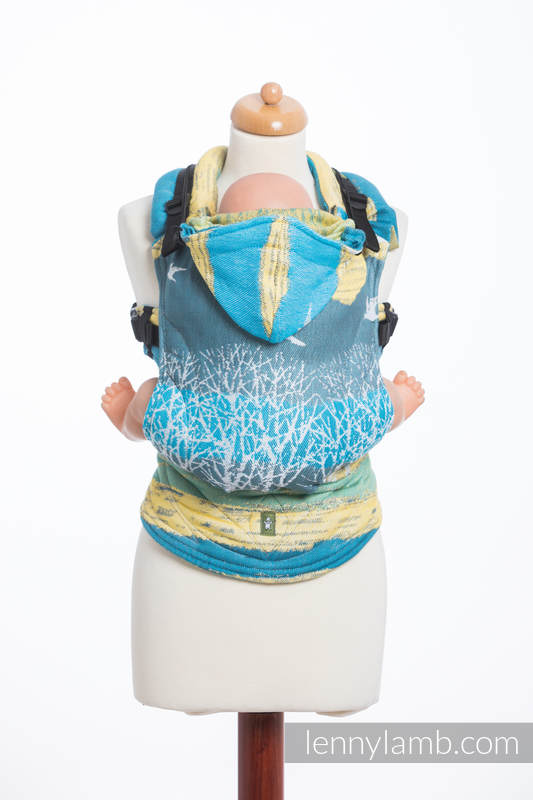 Mochila ergonómica, talla bebé, jacquard 100% algodón - WONDER - Segunda generación #babywearing